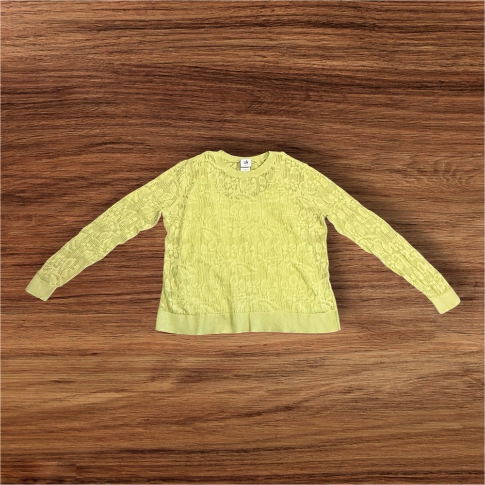 Cabi Key Lime Summer Sweater 2 Piece Set Size M